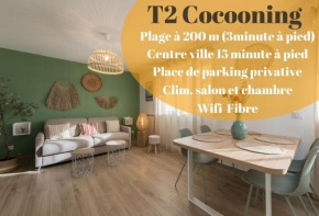 Le Med - Apartment T2 Confort - Proche plage - Clim - Parking privé